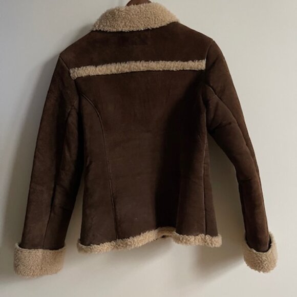 Brown Shearling Jacket - Picture 3 of 3